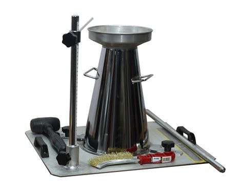 slump cone test apparatus